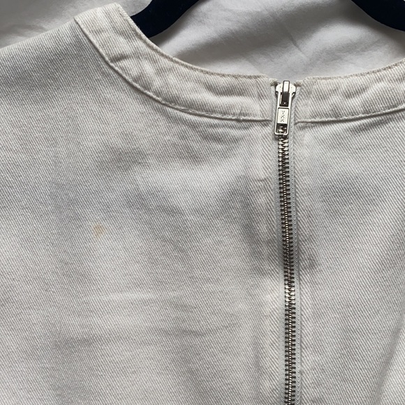 vintage off-white denim dress - Picture 3 of 3